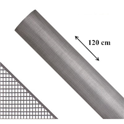 Síť proti hmyzu měkká šíře 120 cm šedá